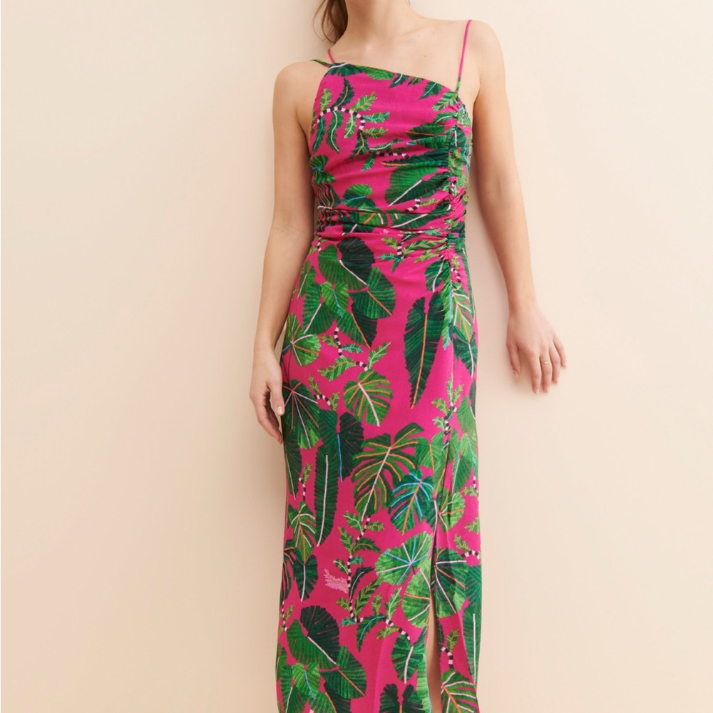 FARM Rio leaves midi dress